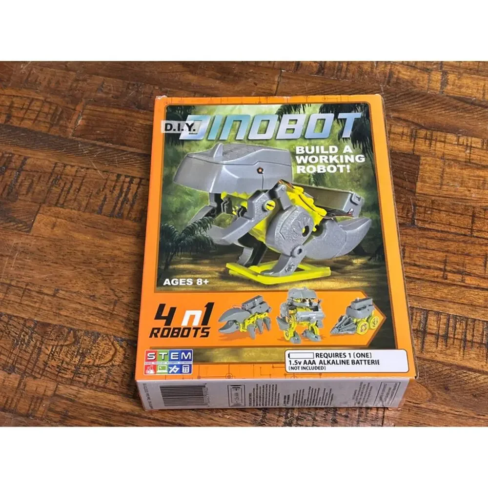 DIY 4 In 1 Build Your Own  Dinobot Educational Model Building Kits - Age 8+ New